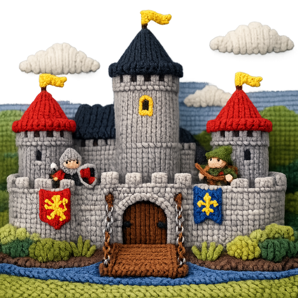 A knitted castle